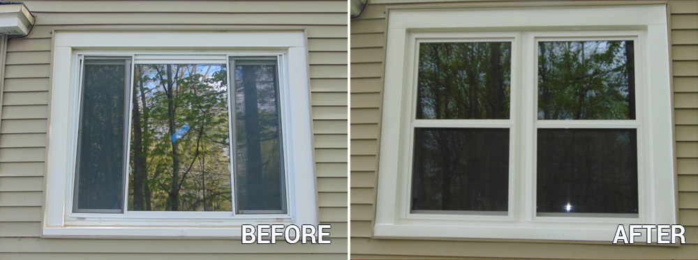 Replacement Windows Before and After